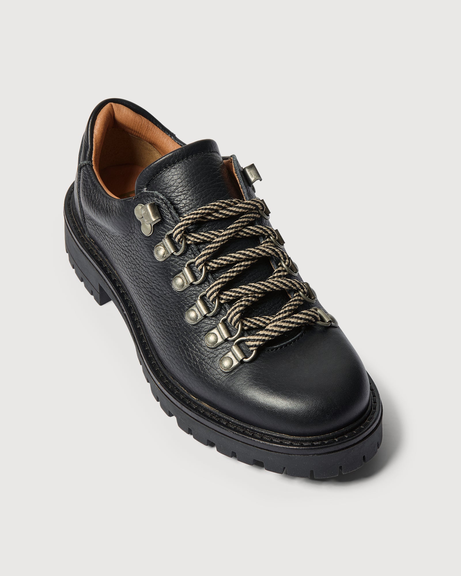 Original Playboy Style Alba Lace up shoes Black leather