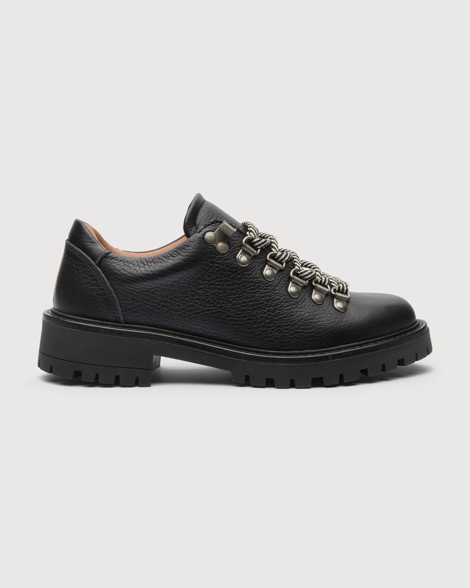 Original Playboy Style Alba Lace up shoes Black leather