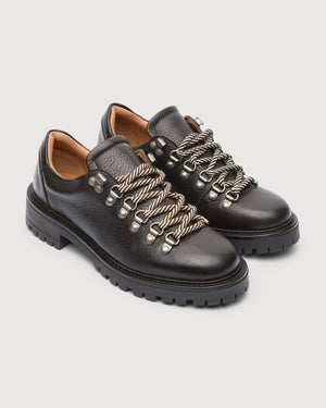 Original Playboy Style Alba Lace up shoes Dk.Brown leather