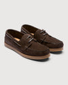 Original Playboy Style Aron Lace up shoes Dk. brown suede/gum