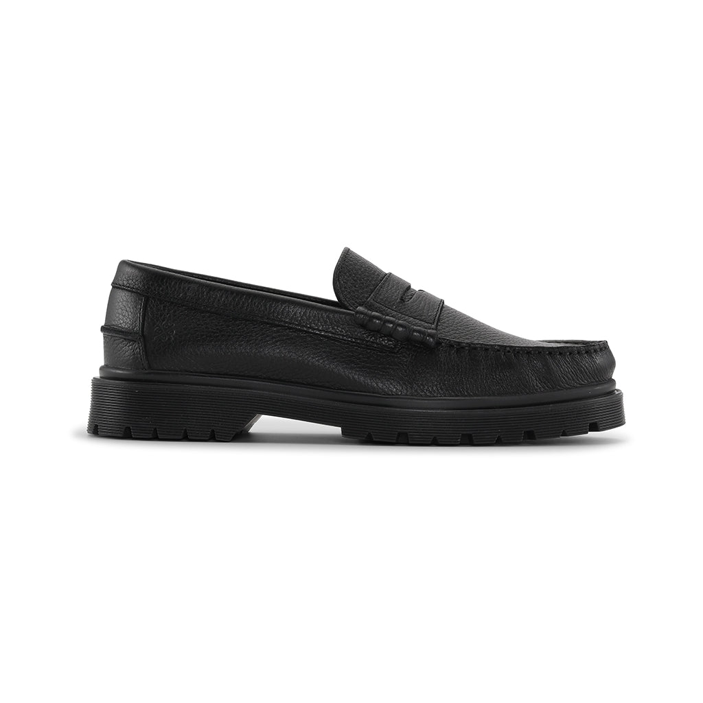Playboy Footwear Style Austin Loafers Black tumbled leather