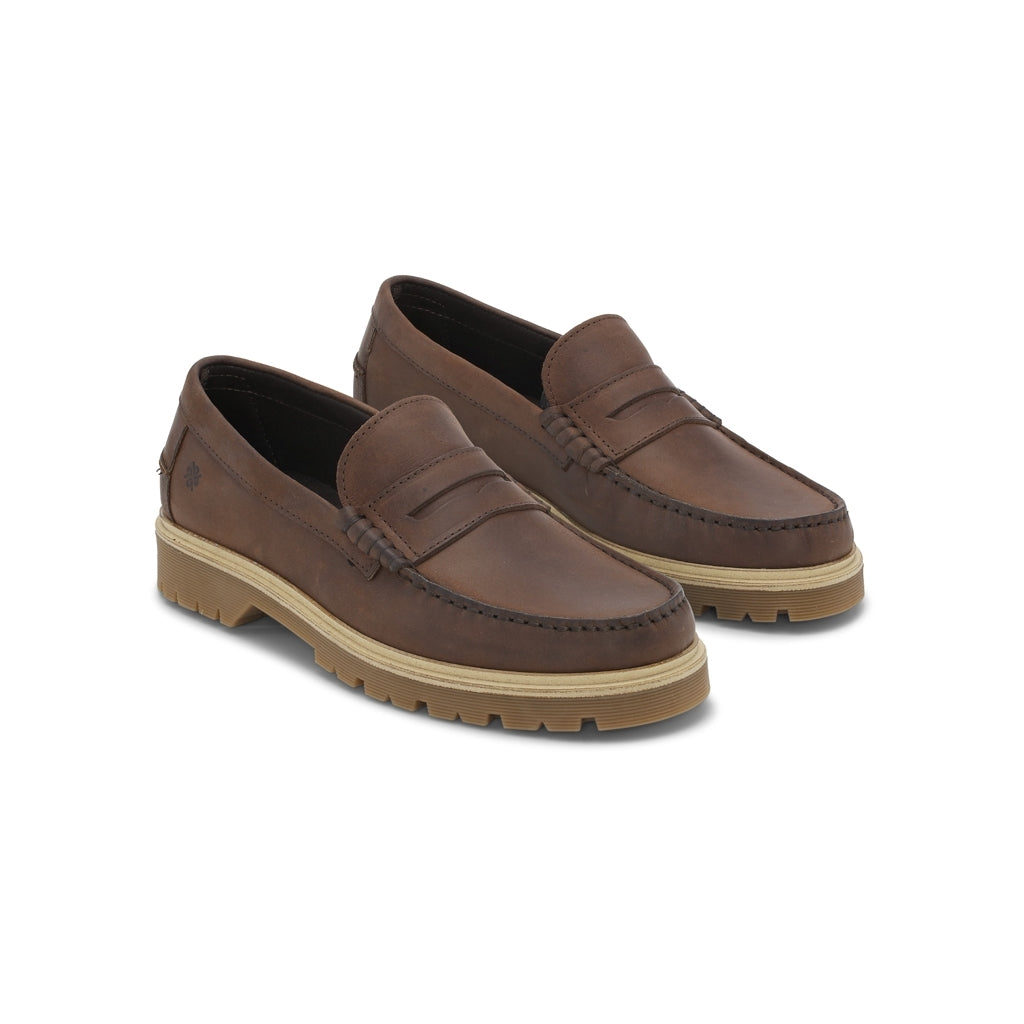 Playboy Footwear Style Austin Loafers Brown leather
