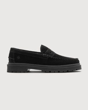 Playboy Footwear Style Austin Loafers Black suede
