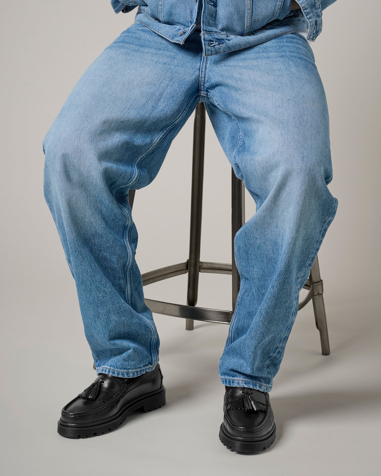 Playboy Footwear Style Baker Loafers Black leather