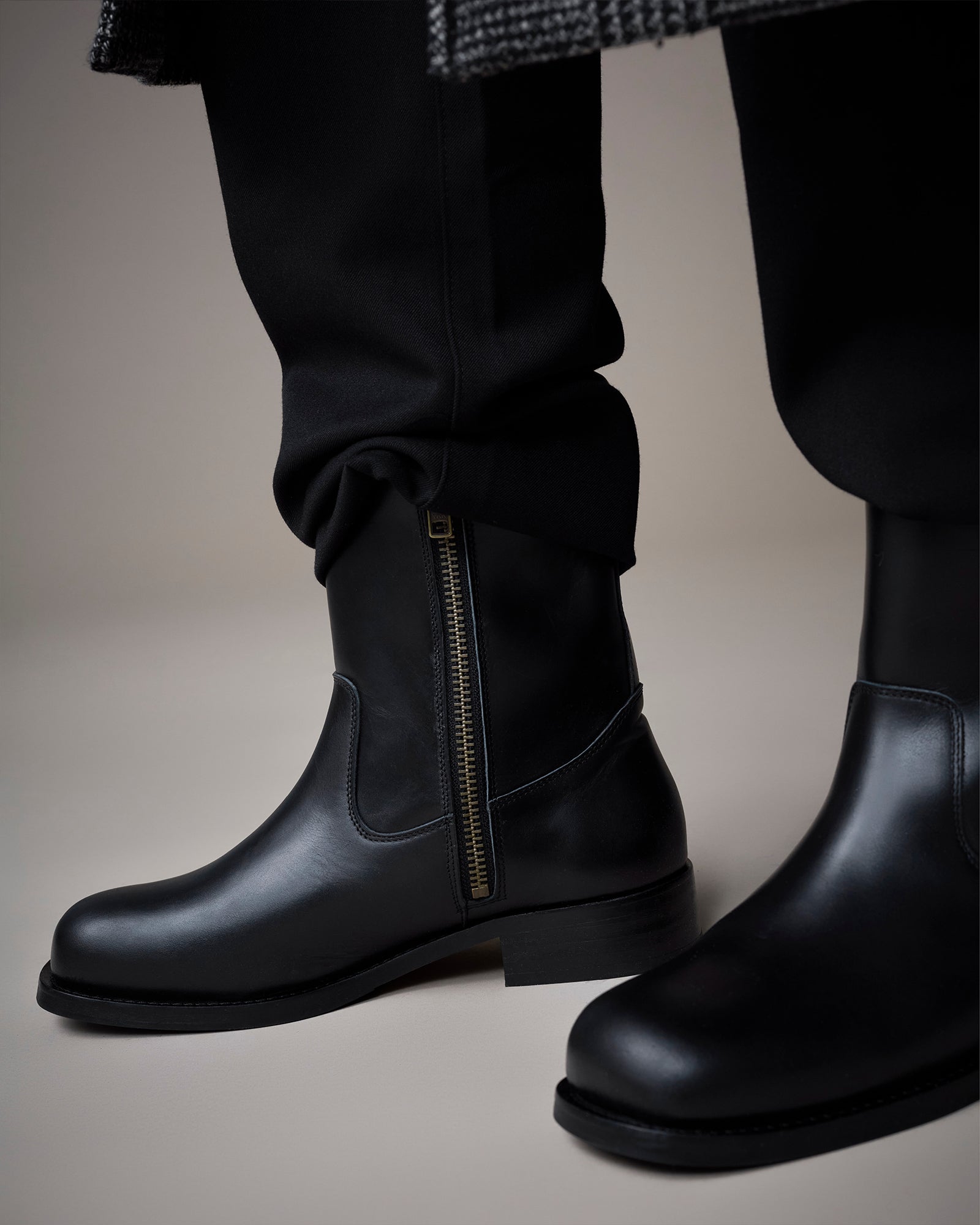 Original Playboy Style Billy Boot Black leather