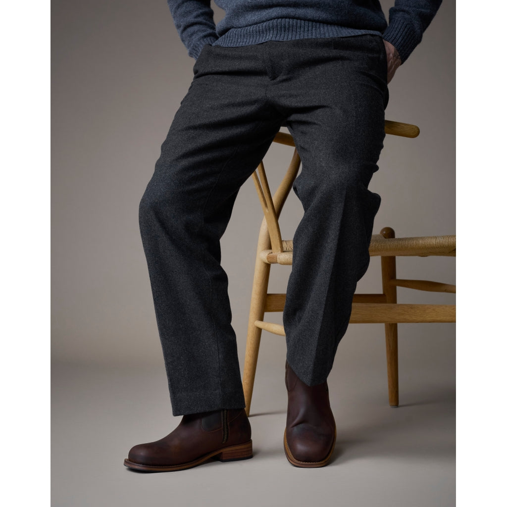 Original Playboy Style Billy Boot DK. Brown Crazy horse leather