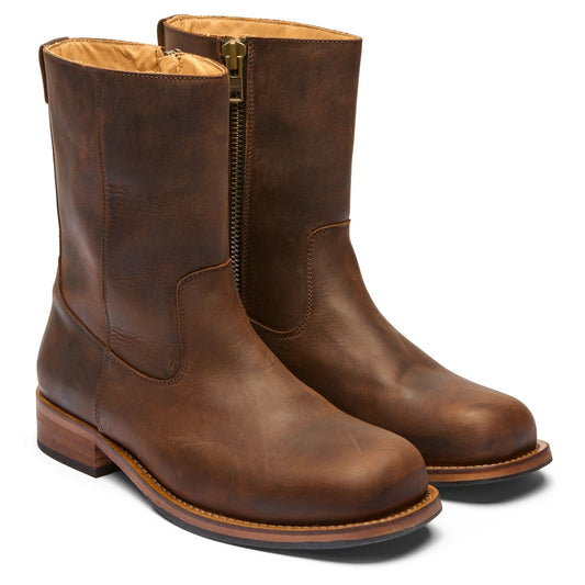 Original Playboy Style Billy Boot DK. Brown Crazy horse leather