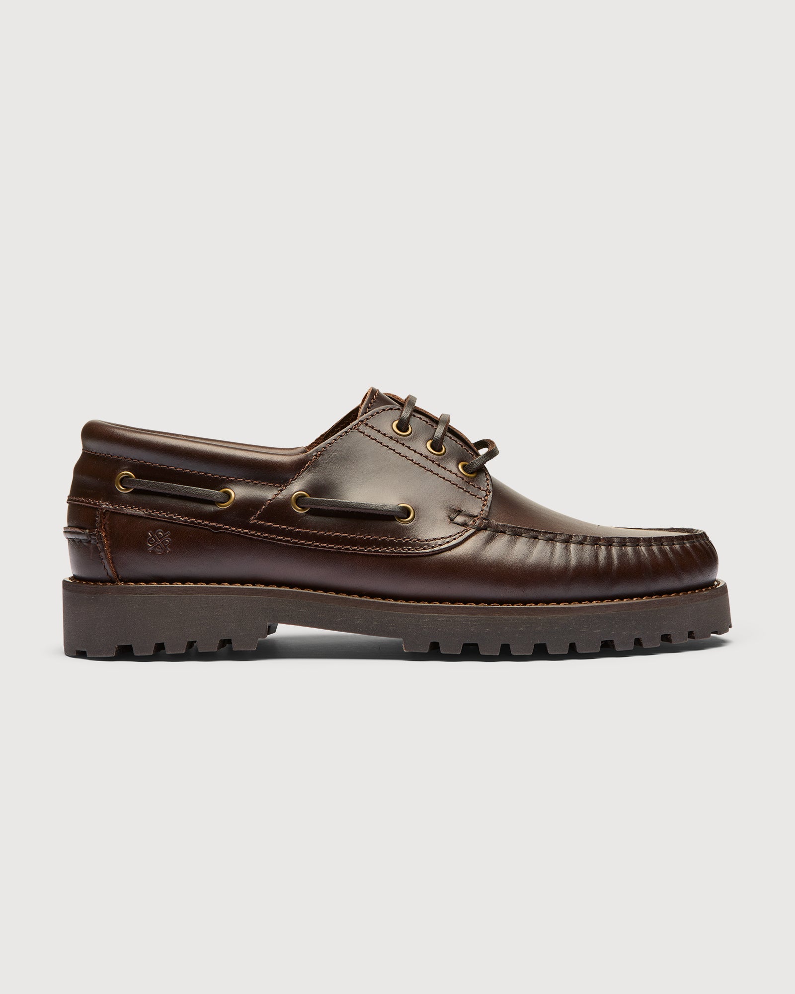 Original Playboy Style Claude Boat shoe DK.Brown leather/Brown