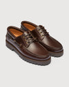 Original Playboy Style Claude Boat shoe DK.Brown leather/Brown