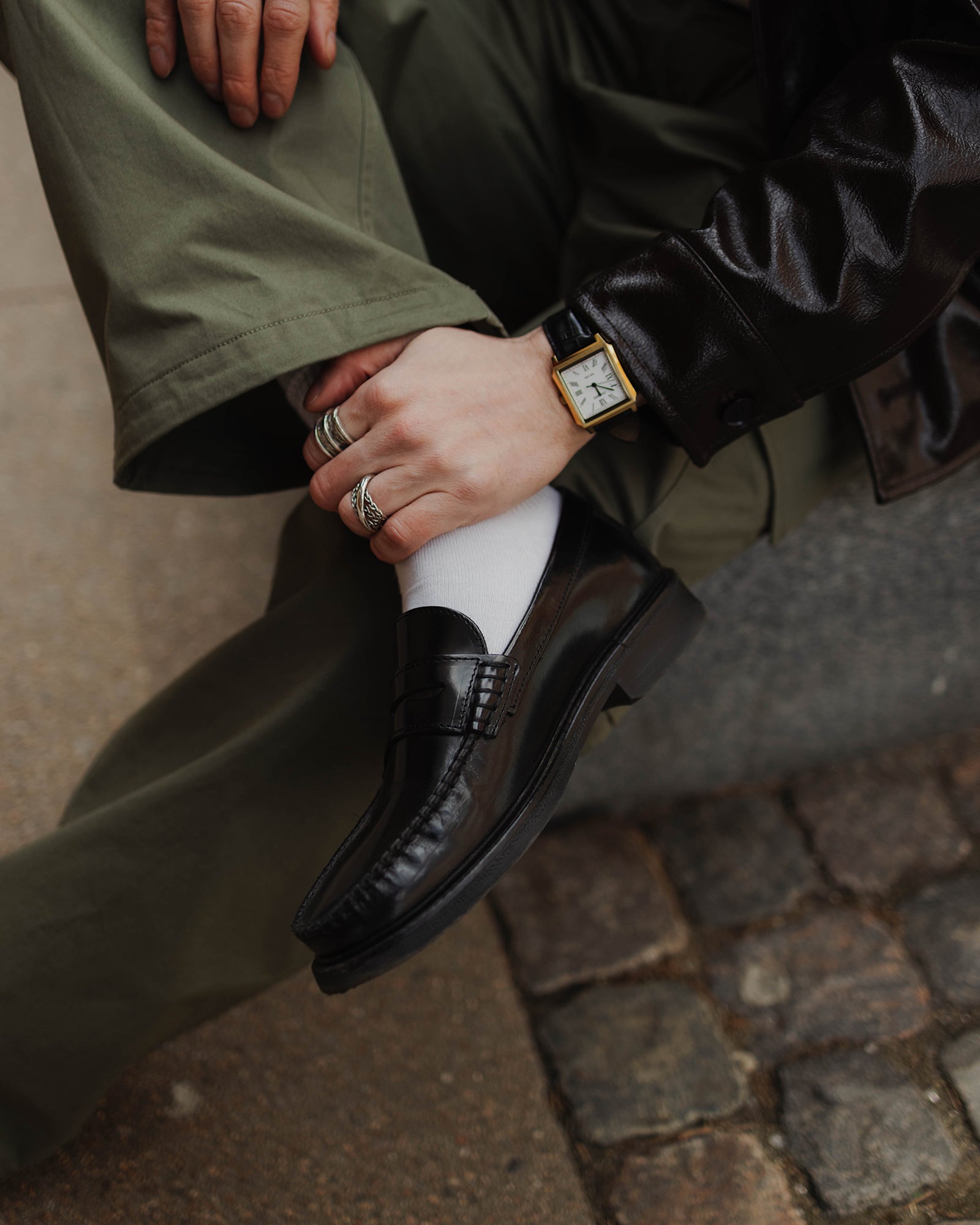 Original Playboy Style Colwood Loafers Black polido