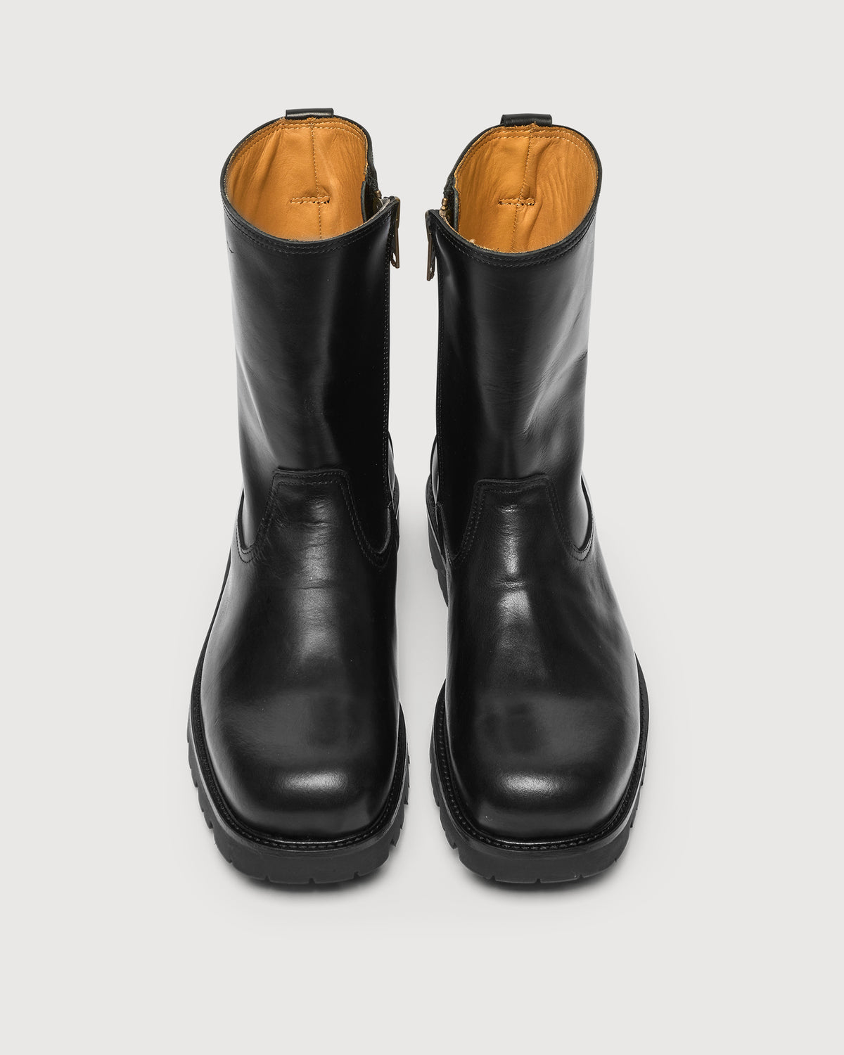 Original Playboy Style Dublin Ranch zip boots Black leather