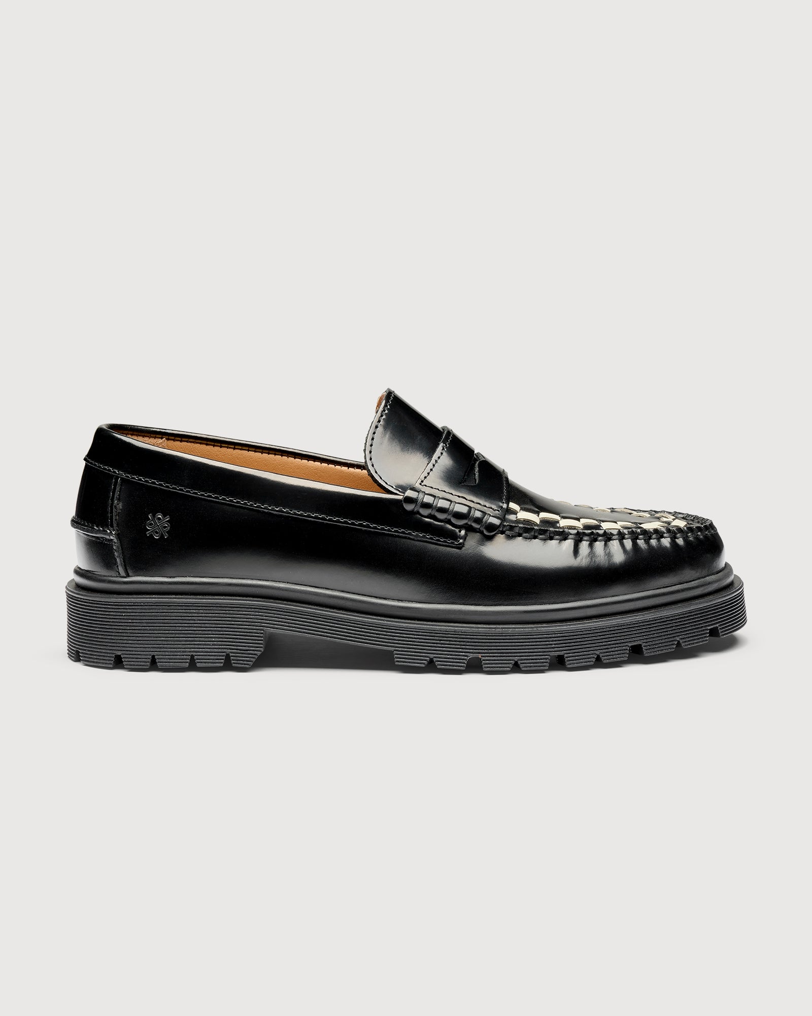 Playboy Footwear Style Duncan Loafers Black/White polido