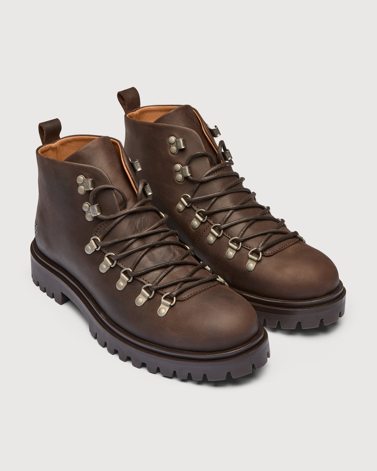 Original Playboy Style Graz Hiking Boot DK. Brown Crazy horse leather