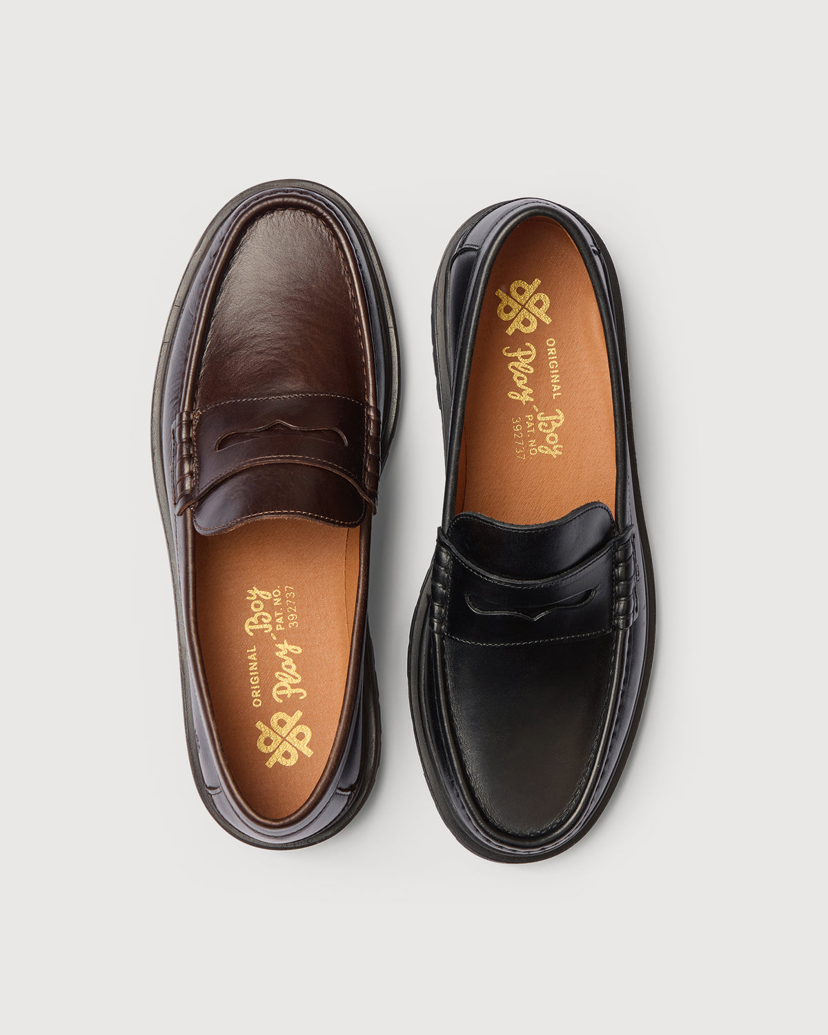 Original Playboy Style Halifax Loafers Black leather
