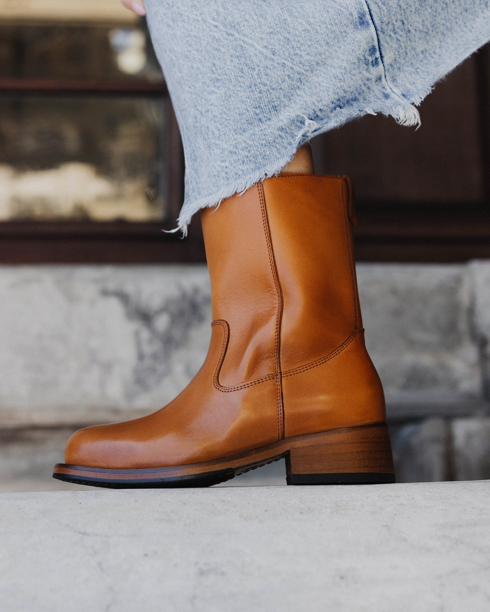 Original Playboy Style Jessie Boot Banana leather/natur