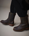 Original Playboy Style Jessie Boot DK. Brown Crazy horse leather