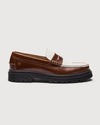 Playboy Footwear Style Leduc Loafers Brandy & white leather