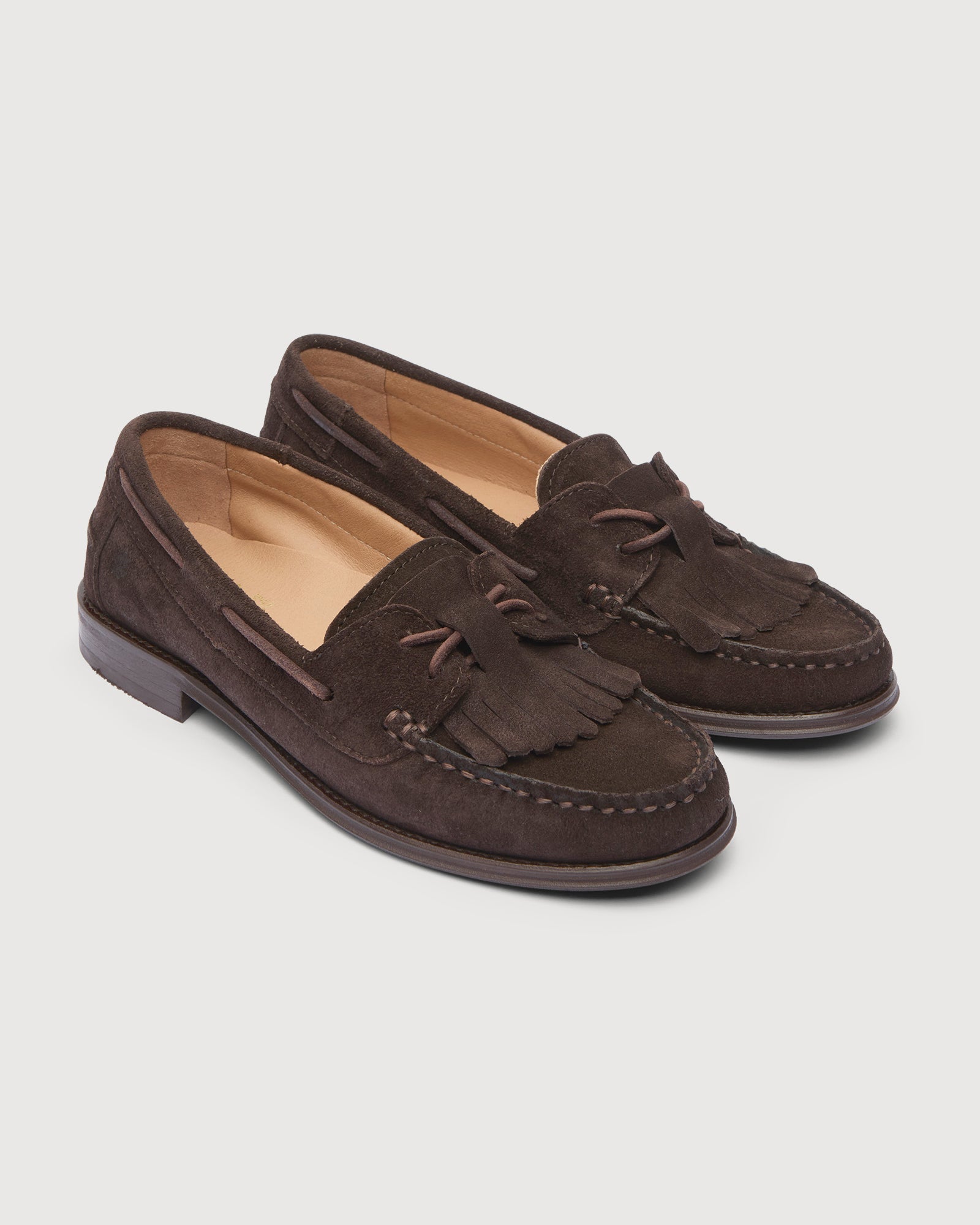 TOC1936 Style Louise Lace up shoes Dk.Brown suede