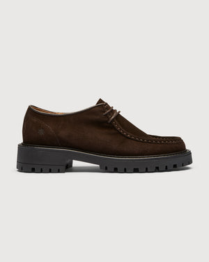 Original Playboy Style Marie Lace up shoes Dk.Brown suede