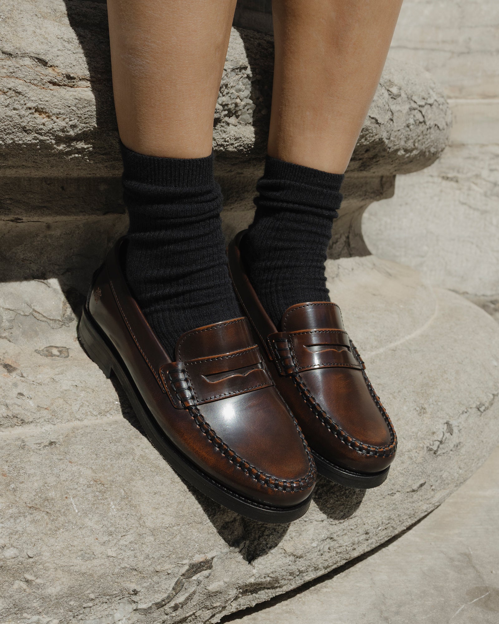 Original Playboy Style Norah Loafers DK.Brown polido