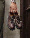 Original Playboy Style Willach Lace up shoes DK. Brown Crazy horse leather