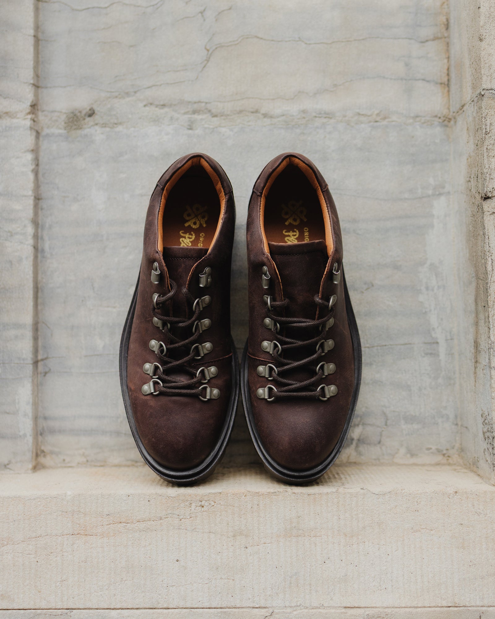 Original Playboy Style Willach Lace up shoes DK. Brown Crazy horse leather