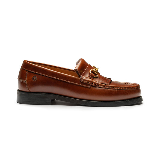 Playboy Footwear Texas Loafers Brandy Leather