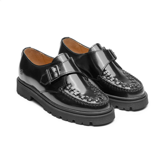 TOC1936 The Talia Monk Shoe Black polido