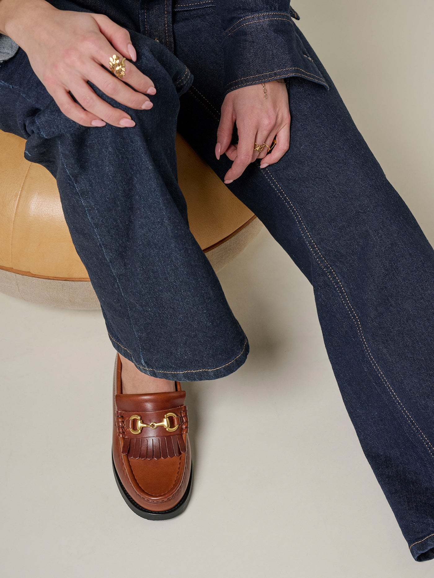 TOC1936 The Valerie Women´s loafers Brandy Leather