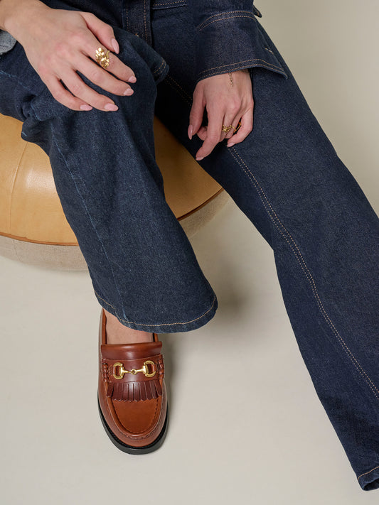 TOC1936 The Valerie Women´s loafers Brandy Leather