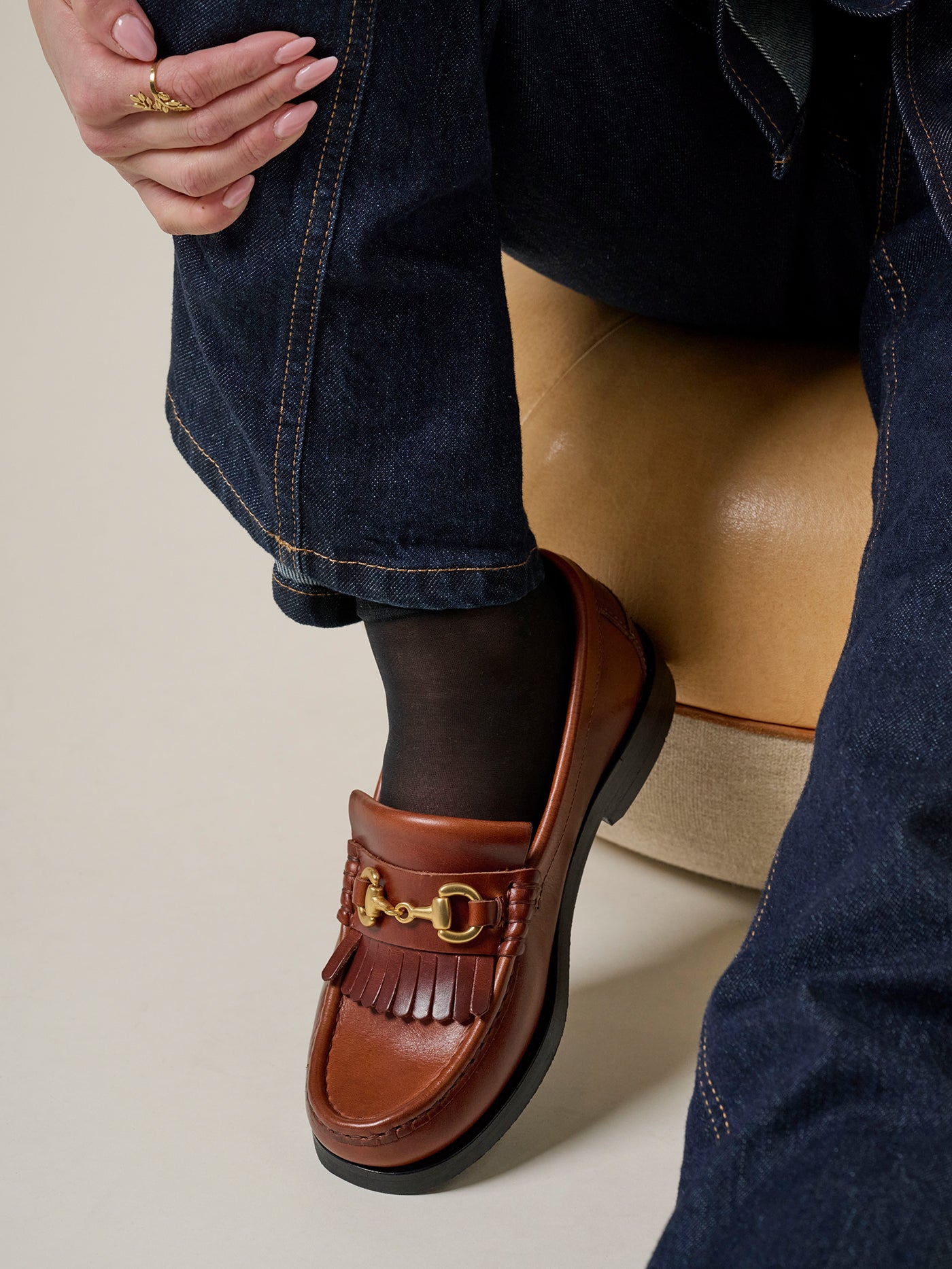 TOC1936 The Valerie Women´s loafers Brandy Leather