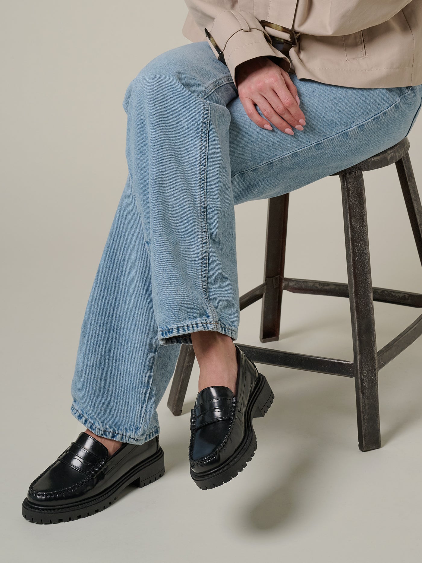 TOC1936 Women's style The Brigitte Women´s loafers Black polido
