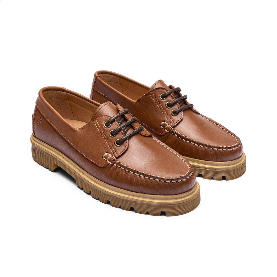 TOC1936 Women's style The Claudine Women's shoes Tan leather