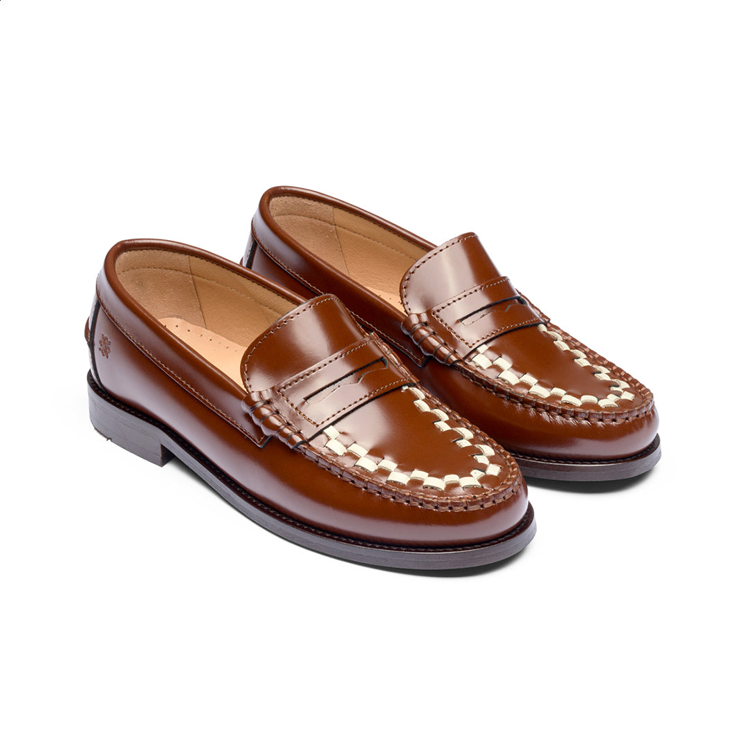 TOC1936 Women's style The Norah Women´s loafers Brown/White polido