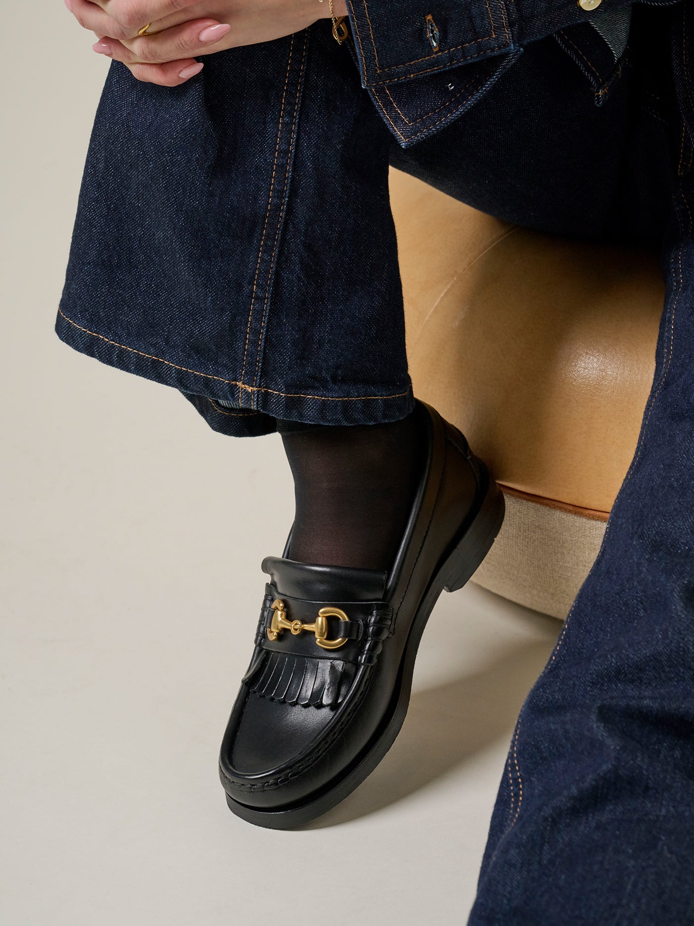 TOC1936 Women's style The Valerie Women´s loafers Black leather