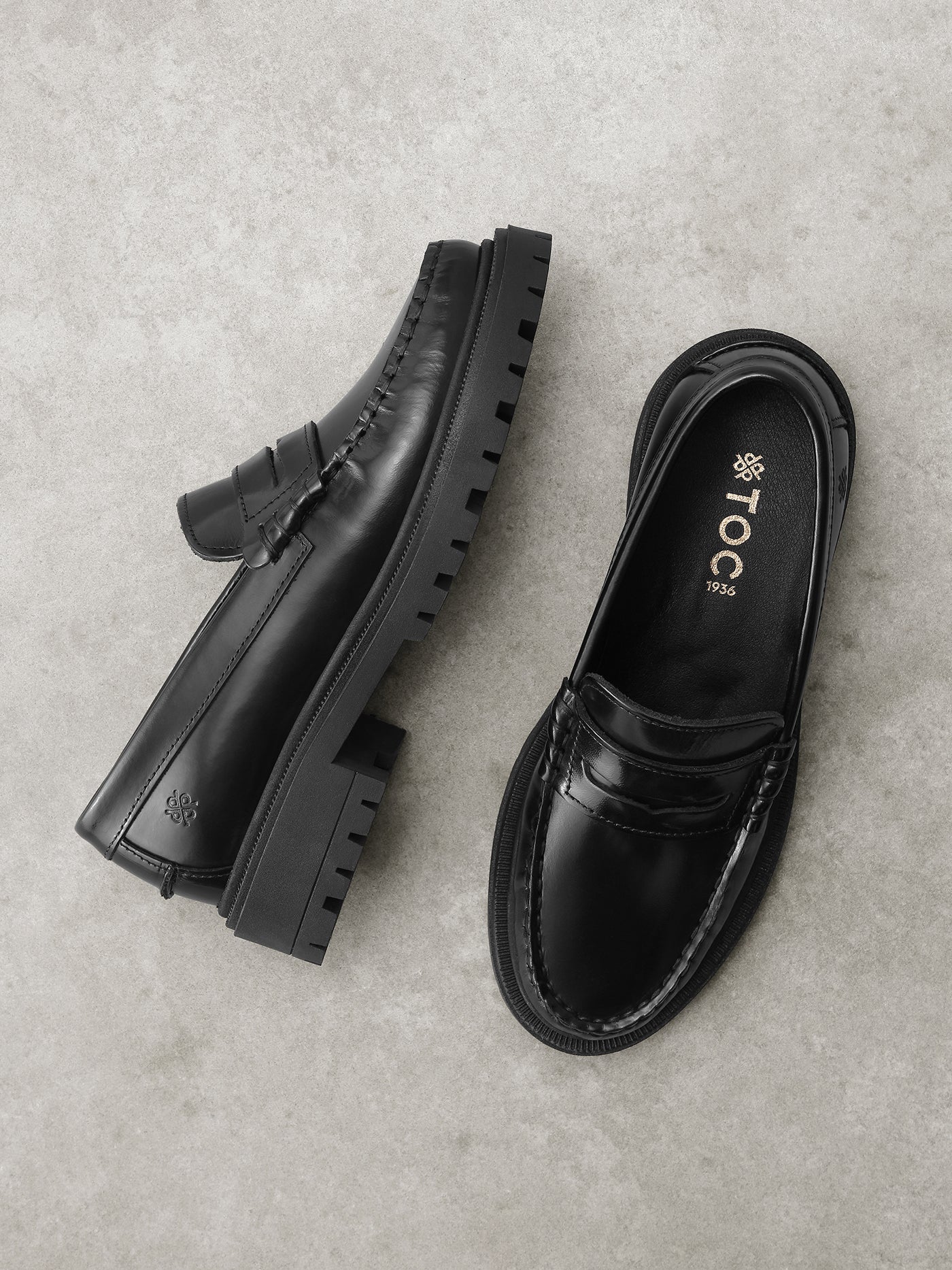 TOC1936 Women's style The Brigitte Women´s loafers Black polido